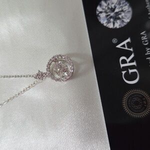 Certified 1ct. t.w. Moissanite Dancing Necklace NEW